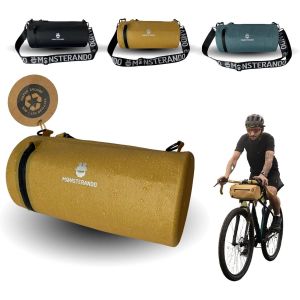 Kal-Sacoche De Guidon De Vélo, Monstre, 2 En 1, Sac À Bandoulière En Pet Recyclé, Durable, Imperméable, Sac De Sport, Sacoche De Vélo Pour Vtt, 5 L, Jaune - Neuf