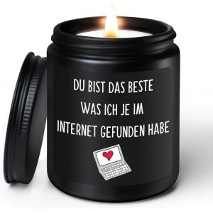 Cadeau De Saint-Valentin Pour Lui - Bougie Parfumée Au Bois De Santal - Cadeau D'amour Pour Homme, Femme, Petite Amie, Noël, Anniversaire, Cadeau D'amour, Cadeau De Saint-Valentin Pour Elle - Neuf