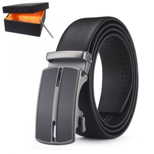 Hommes Ceinture Homme Cuir Ceinture¿Style 03¿, Automatique Réglable Ceinture De Boucle De 3,5 Cm*115cm (Boîte Incluse), Ceinture En Cuir D'affaires, Cadeaux De Vacances, Hommes, Idée Cadeau - Neuf