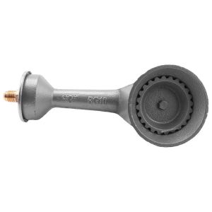 Tete de bruleur ronde en fonte pour propane haute pression, tete de bruleur pour propane avec orifice et raccord en laiton - Neuf