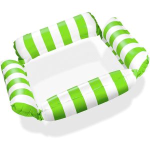 Matelas Gonflable Pour Piscine, Hamac À Eau Avec Filet, Matelas Gonflable À Eau Avec 4 Chambres À Air, Fauteuil De Fête De Piscine, Hamac Pour Jouets Aquatiques, Accessoires De Piscine Pour - Neuf