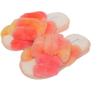 Maas-Chaussons Femme Hiver Pantoufle Peluche Fourrure Chaussons Chaudes De La Maison Pantoufles Bout Ouvert Slippers - Neuf