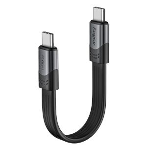 LORANKA-C&acirc;ble USB 4/Thunderbolt 4/3 15cm - 100W Charge 40Gbps Transfert de Donn&eacute;es Compatible pour MacBook Pro, iPad Pro 2021, Mac Mini M1, Hub SSD Externe, Docking Monitor, Egpu - Neuf