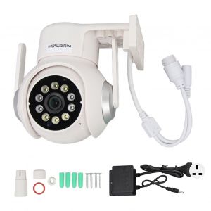 Camera exterieure IP66, communication bidirectionnelle, 110-240 V, vision nocturne couleur, Wi-Fi, pour parc, bureau, entrepot, prise britannique - Neuf