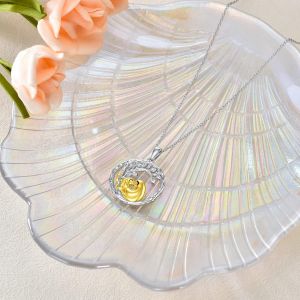 Koala &Eacute;l&eacute;phant Dinosaure Dragon Collier Argent Sterling M&egrave;re Fille Animal Coeur Pendentif Collier Anniversaire F&ecirc;te Des M&egrave;res Bijoux Cadeaux Pour Maman Fille - Neuf