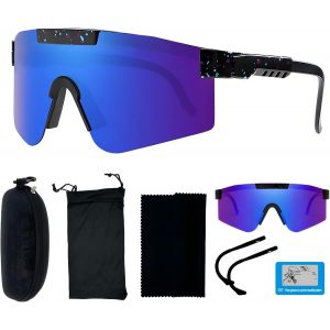 Rave Lunettes De Soleil Polarisées Pour Homme Et Femme Lunettes De Vélo Pour Homme Lunettes De Sport Uv400 Pour Activités De Plein Air Telles Que Le Cyclisme,Le Ski,La Pêche,La Course À - Neuf