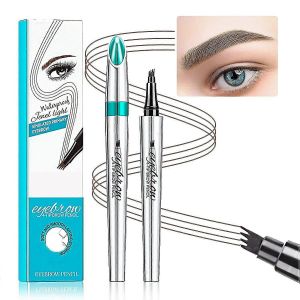 Crayon à sourcils Sourcil Microblading Stylo à sourcils Stylo de tatouage Micro 4 points Stylo à sourcils Lift & Snatch Sourcil Maquillage-Brun clair - Neuf