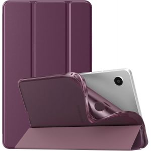 Coque Compatible Avec Samsung Galaxy Tab A9 8,7"" 2023, Étui De Protection Arrière En Tpu Translucide Givré Pour Toute Nouvelle Samsung Galaxy Tab A9 8,7"" Sm-X110/X115/X117, Violet Sombre - Neuf