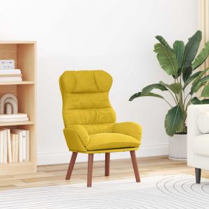 vidaXL fauteuil Jaune 69 x 74 x 93 cm Velours - Neuf