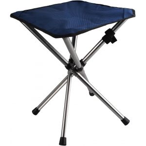 (Bleu - L)Tabouret Pliant Camping Siège De Pêche Trépied Pliable Petit Tabouret Télescopique Portable Léger Pour Randonnée Voyage Plage Bbq - Neuf