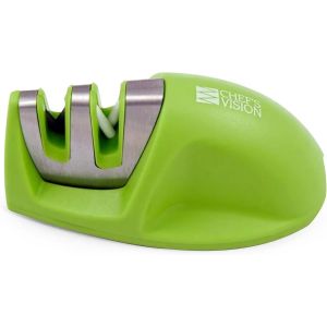 Affûteur De Couteaux Chef¿S Vision Smarteredge-Vert-Affûteur À Double Rainure Pour Un Entretien Précis Des Lames-Compact,Élégant Et Polyvalent Pour Une Utilisation Domestique Et Professionnelle - Neuf