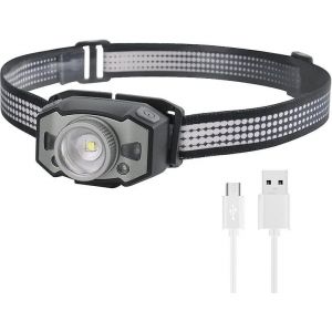 Lampe Frontale Led Rechargeable Ultra-Lumineuse Boruit - 5 Modes, Étanche Ipx5, Légère, Idéale Pour Les Aventures En Plein Air Et L'utilisation Quotidienne - Neuf