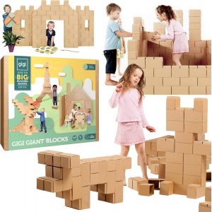 Taille Xxl 100 Briques Geantes En Carton Empilables & Embo&icirc;tables | Gros Bloc De Construction Enfant Robustes, Faciles &Agrave; Assembler | Jeux De Construction Enfant Cr&eacute;atifs & &Eacute;ducatifs - Neuf