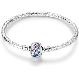 Eryi-Charms Bracelet En Acier Inoxydable Pour Femme Homme Chaîne Serpent Métallique Avec Fermeture Cadeau De Bijoux Pour Femme Homme - Neuf
