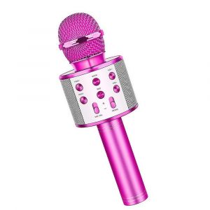 Microphone karaoké Bluetooth sans fil : machine portative - Neuf