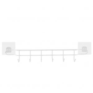 Hjlian Support Mural Adhesif En Fer Pour Couteaux Avec 6 Crochets, Pour Etagere De Cuisine - Neuf