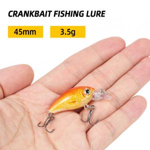 Taruor 45mm 3.5g Mini Leurres De PêChe à Manivelle AppâT Dur Artificiel Leurre De PêChe à La Carpe - Neuf