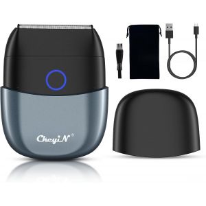 Rasoir Electriques Hommes,Usb Tondeuse Barbe Avec Capuchon,Rasoir De Voyage Rasoir &Eacute;lectrique Sans Fil Et Rechargeable Pour Hommes,Professionnels &Eacute;tanches Mini Rasoir &Eacute;lectrique, Cadeau Homme - Neuf