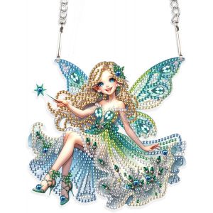 Ayuhr-Diamond Painting Pendentif Attrape-Soleil Diamond Painting Ornements Broderie Point De Croix Diamant Peinture Cadeau Fenêtre Porte D'entrée À Suspendre Décoration || Diamond Painting Elfes - Neuf
