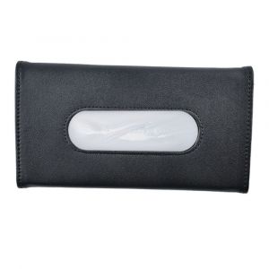Boîte À Mouchoirs Noire Pour Pare-Soleil De Voiture, Boîte À Mouchoirs En Cuir Pour Pare-Soleil De Siège Arrière De Voiture, Intérieur De Voiture - Neuf