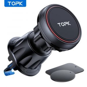 Cpl-Topk Support De T&eacute;l&eacute;phone Magn&eacute;tique Pour Voiture Dans Le Support De T&eacute;l&eacute;phone De Voiture &Eacute;vent Magn&eacute;tique,6 Aimants N52 Supports De T&eacute;l&eacute;phone Portable Universels Pour Iphone 15-For Air Vent - Neuf