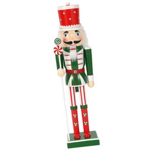 De no&euml;l casse-noisette Ornement Figure Photo Prop 9.84 inch Figure de Jouet en Bois, casse-noisette Soldat de D&eacute;coration de Table pour No&euml;l - Neuf