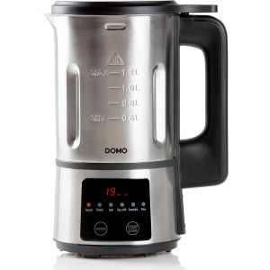 NouvelHorizonstore-DO727BL - Blender mixeur - 1.2L - Soupe maker avec 6 programmes - Smooth, chunky, confiture, smoothie, lait v&eacute;g&eacute;tal, nettoyage/pulse - Argent&eacute; - Neuf
