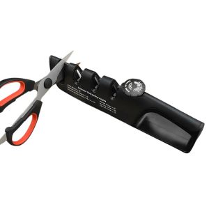 Aff&ucirc;teur De Couteaux Et De Ciseaux 4 En 1 Avec Angles R&eacute;glables De 14 &Agrave; 24 Degr&eacute;s - Noir - Neuf