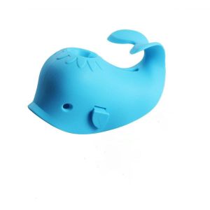 (Bleu)Cache De Bec De Bain, Cache De Robinet De Baignoire Bébé, Protection Pour Douche Bébé Pour Enfants Tout-Petits, Convient Universellement - Baleine - Neuf