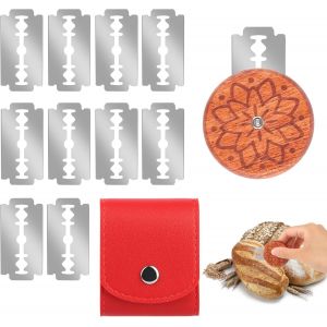 Chenquansarl-Couteau &Agrave; Pain, Lame A Pain, Outil De Coupe De Pain, Couteau &Agrave; Pain Rond Double Face, Rond Avec 10 Acier Inoxydable Lames, Pour D&eacute;couper Des Mod&egrave;les De P&acirc;te &Agrave; Pain Diy - Neuf