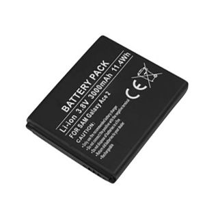 Batterie Li-ion 3000mAh pour Smartphone Compatible Samsung Galaxy Ace 2 3,7V Noir - Neuf