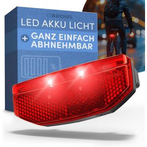 Subzonal-Feu Arri&egrave;re Led Pour Porte-Bagages &iquest; Usb-C Rechargeable, Approuv&eacute; Stvzo, &Eacute;tanche Ipx5, Noir - Neuf