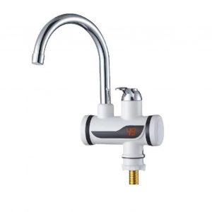HJLIAN Robinet de salle de bain 2500 W, eau chaude et froide, double usage, chauffage electrique, prise UE 220 V - Neuf