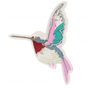 Patch Brode A Paillettes Pour Ailes D'oiseau A Long Bec, Autocollant En Tissu, Applique, Accessoires Pour Vetements - Neuf
