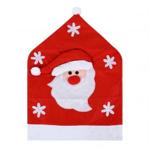Hjlian Housse De Chaise Rouge Avec Bonnet De Pere Noel Pour Decoration De Noel - Neuf