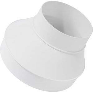 Réducteur de conduit rond de 15,2 cm à 10,2 cm en PVC DWV (drain, déchets et ventilation), raccord réducteur (plastique, 15,2 cm à 10,2 cm) - Neuf