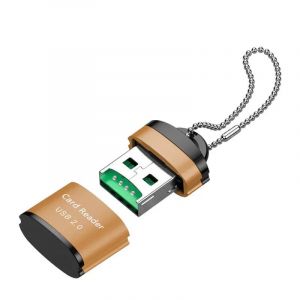 Mini USB Micro USB 2.0 adaptateur haute vitesse lecteur de carte mémoire SD/TF pour ordinateur de bureau ordinateurs portables cartouche accessoires--Gold - Neuf