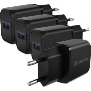SJZG-Chargeur Usb 4-Pack 18W 3A 6V, Chargeur Rapide Quick Charge 3.0, Compatible Avec Iphone Ipad Galaxy Google Htc Lg Smartphones - Neuf