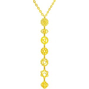 Kalanka-Collier Pour Femme Avec Pendentif Long Symboles Spirituels, N?Ud De Sorcière, Tétragramme, 7 Chakras, Yoga, Reiki, Méditation, Amulette - Neuf