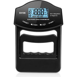 Checarzhn--No1-Dynamomètre À Main Électronique 180kg/396lbs Ou 120kg/264lbs Ou 50kg/110lbs, Dynamomètre Numérique Portatif, Avec Câble De Charge Usb - Intelligent Et Sensible - Noir/Rose/Bleu - Neuf