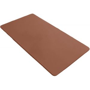 Sjzg-Elastique Nappe De Table Cuir Pu Nappe Rectangulaire Imperméable Résistant À L'huile Couverture Café,80_X_130_Cm - Neuf