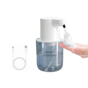 Distributeur automatique de savon mousse sans contact avec r&eacute;glages ajustables et batterie rechargeable, capacit&eacute; de 400 ml - Neuf