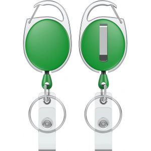 5 Pack Porte Cl&eacute; R&eacute;tractable Robuste Pour Porte Badge Enrouleur Bo&icirc;tier Abs Color&eacute; Avec Bobine De Ressort Acier Inoxydable Mousqueton En Corde De Nylon De 60 Cm Et Anneau De Cl&eacute;, 5 Couleurs - Neuf