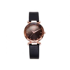 Montre &Agrave; Quartz &Eacute;tanche Pour Femme Avec Ceinture &Agrave; Disque D&eacute;grad&eacute; De Couleurs - Neuf