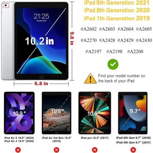 &Eacute;tui Rotatif Pour 10,2"" (9E/8E/7E G&eacute;n&eacute;ration, 2021/2020/2019), Support De Rotation &Agrave; 360 Degr&eacute;s, Veille/R&eacute;veil Automatique Pour Apple Ipad 10.2 (Bleu Ciel)[COQ9129128] - Neuf