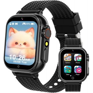 Montre Intelligente Pour Enfants, Robuste, Pour Gar&ccedil;ons Et Filles &Agrave; Partir De 7 Ans, Avec 36 Jeux, Podom&egrave;tre Et Batterie De 500 Mah, Montre De Fitness Et Montre D'Apprentissage San[MON8301878] - Neuf