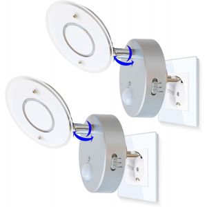 Tg2635-016 Veilleuse Led 230 V - Déclenchement/Extinction Automatiques - Avec Détecteur De Mouvement - Blanc - Neuf