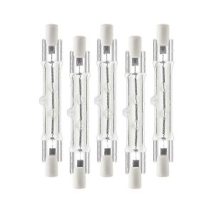 Paquet De 5 R7s 118mm 300w 230v,Ampoule Linéaire Halogène R7s,Lampe Halogène À Intensité Variable Pour La Construction Wo - Mishan - Neuf