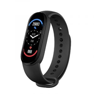Montre Connect&eacute;e M6 Pour Hommes Et Femmes, Bracelet De Sport Multifonction &Eacute;tanche, Moniteur De Fr&eacute;quence Cardiaque Et De Pression Art&eacute;rielle - Neuf