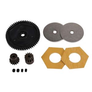 Bo&icirc;te de vitesses 54T Engrenage droit 13T et 15T Moteur pour Axial SCX10 II,Noir - Neuf